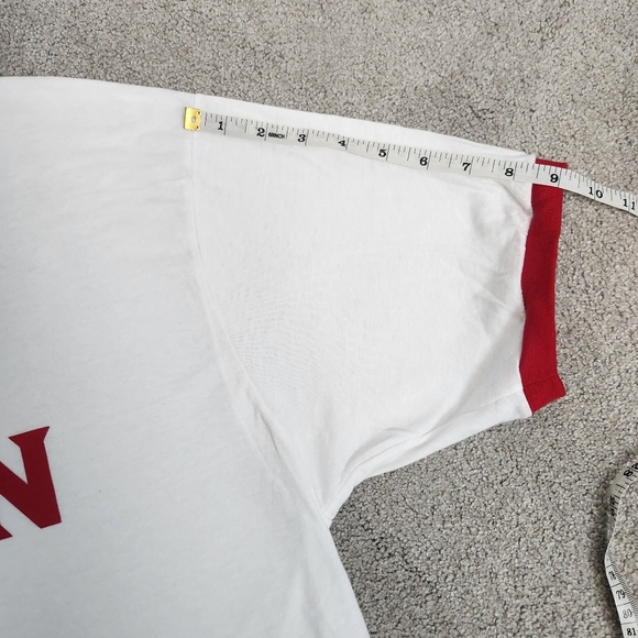 Paul Simon White & Red 70s Men's T-shirt Size L - Picture 8 of 14